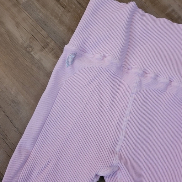 Free People Movement Women's Lavender Ribbed Leggings Size XS - Picture 2 of 6